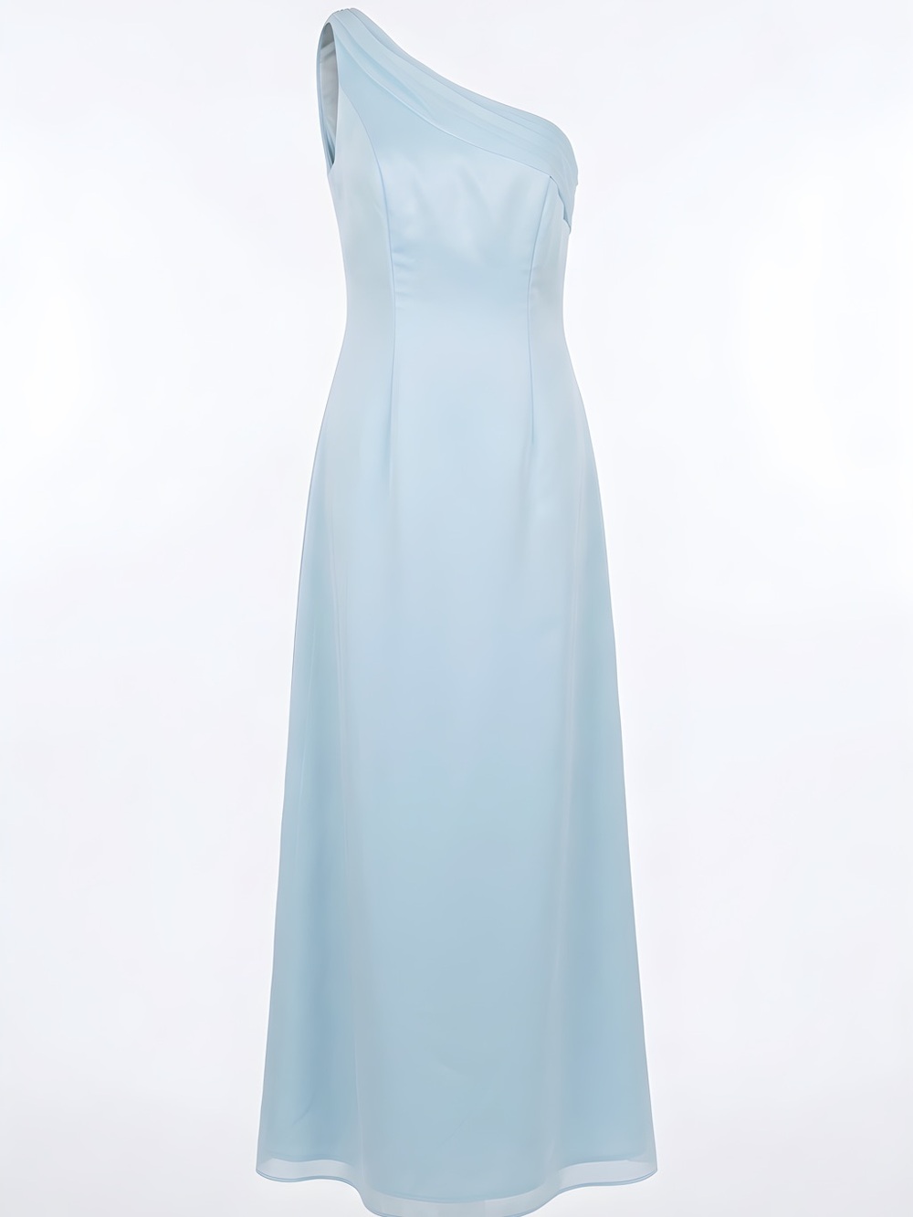 Dress designer - Tutto Bene Elegant One-Shoulder Powder Blue Dress